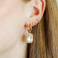 Huggie Charm Earrings - Diana Clear - LINNY CO Wholesale