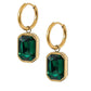 Huggie Charm Earrings - Diana Green - LINNY CO Wholesale