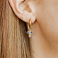 Huggie Charm Earrings - Esther Cross Multi - LINNY CO WholesaleMetals