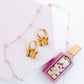 Huggie Charm Earrings - Faye Butterfly Gold - LINNY CO WholesaleMetals