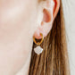 Huggie Charm Earrings - Kai Seashell Pearl - LINNY CO WholesaleStuds