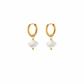Huggie Charm Earrings - Kai Seashell Pearl - LINNY CO WholesaleStuds