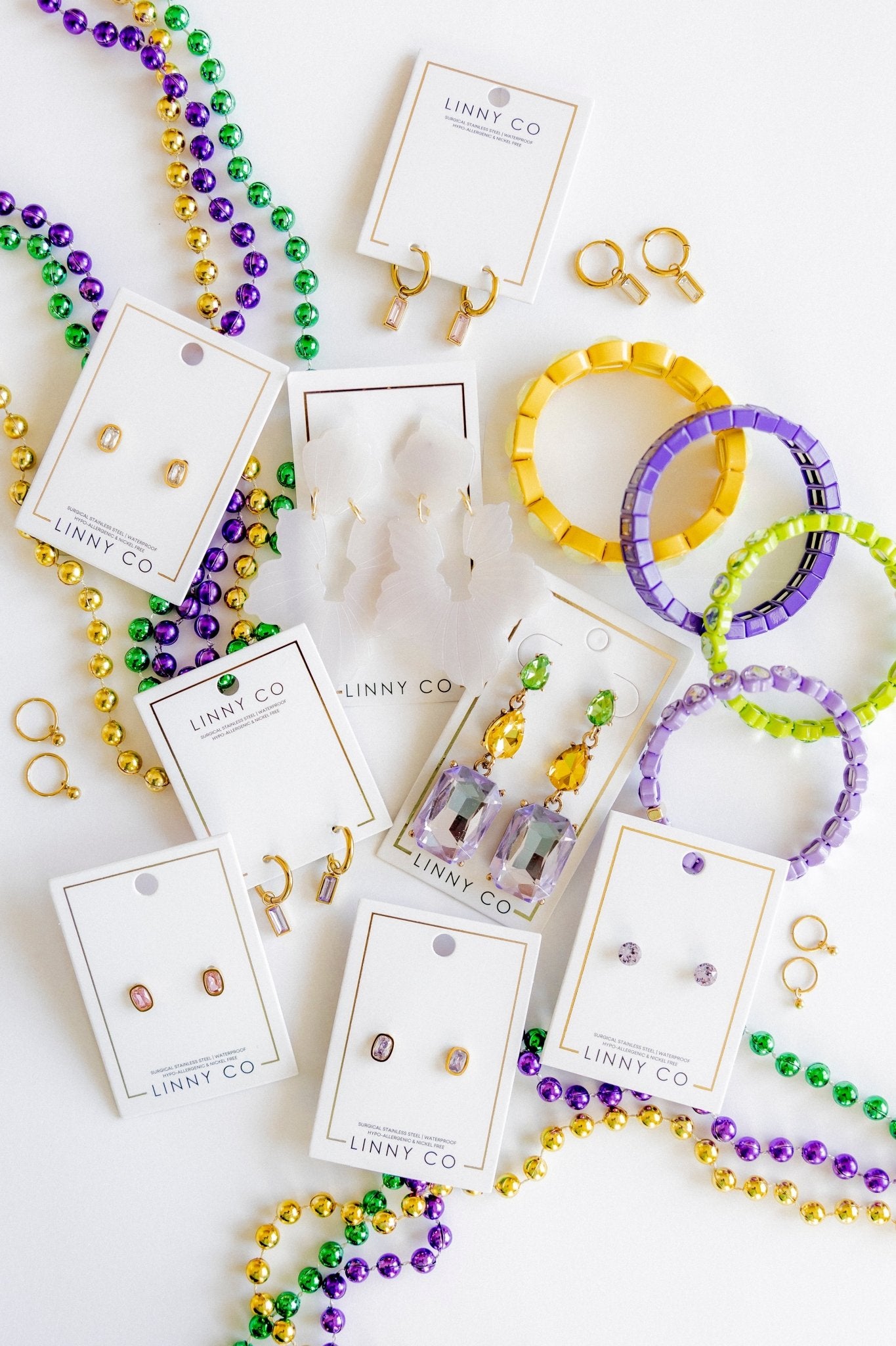 Huggie Charm Earrings - Nola 10mm - LINNY CO WholesaleStuds