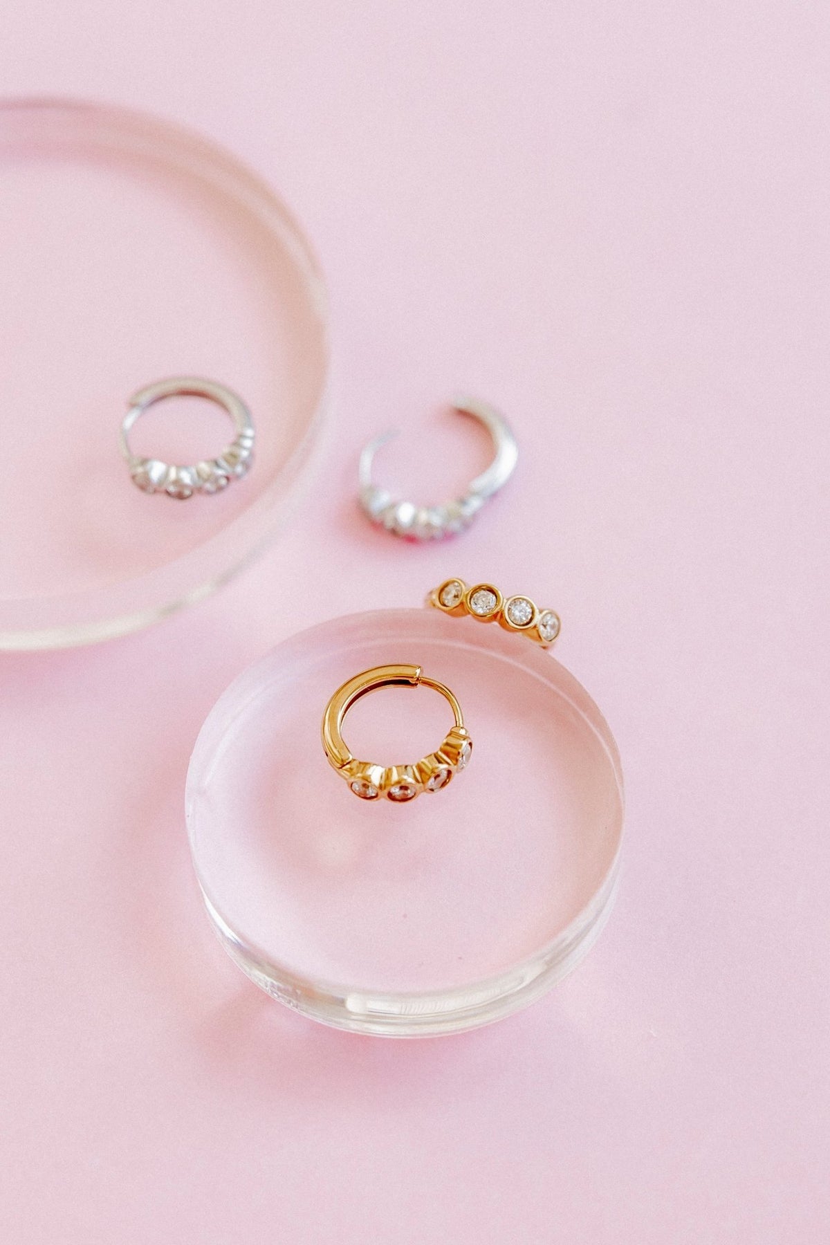 Huggie Earrings - Colette Gold - LINNY CO WholesaleStuds