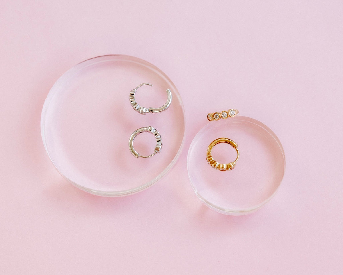 Huggie Earrings - Colette Silver - LINNY CO WholesaleStuds