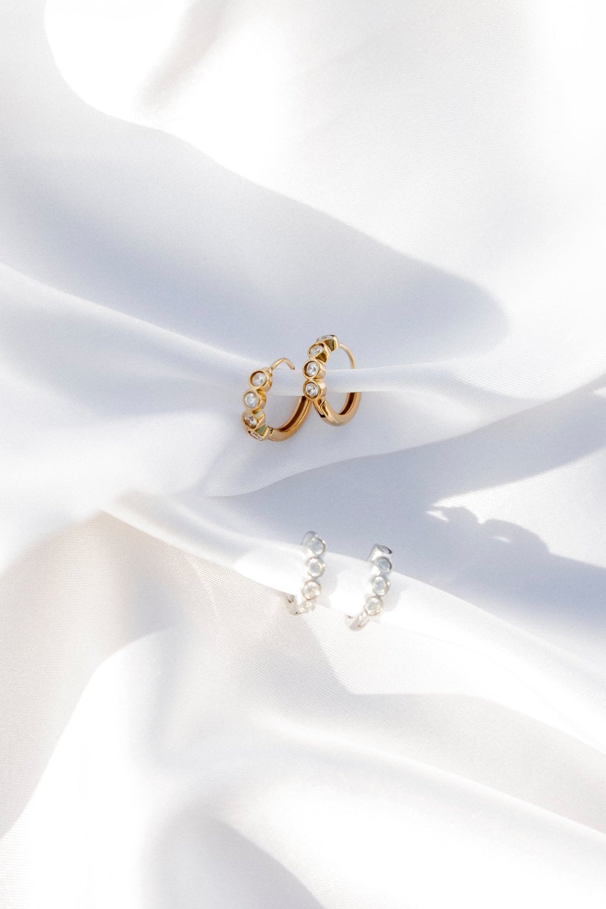 Huggie Earrings - Colette Silver - LINNY CO WholesaleStuds