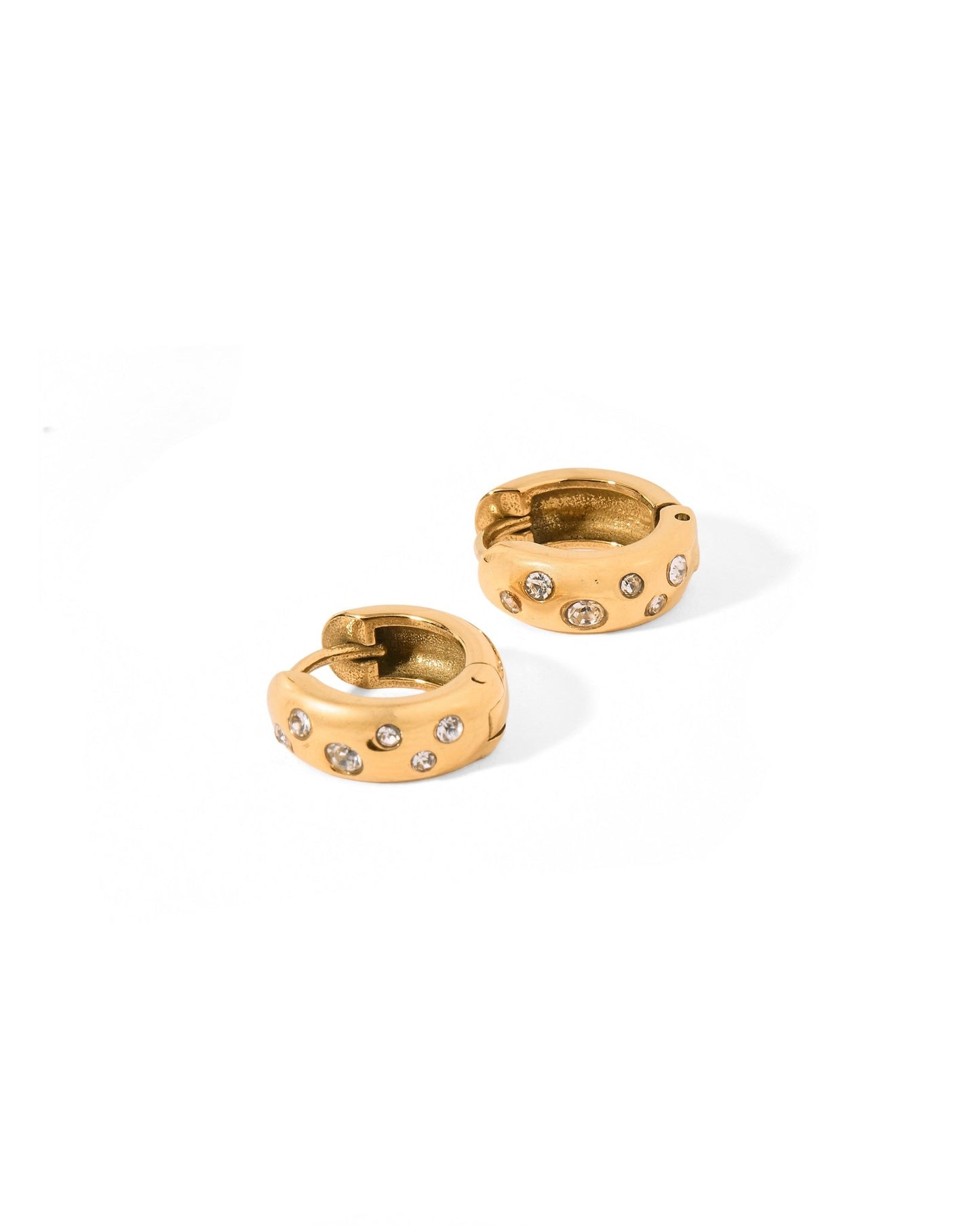 Huggie Earrings - Hunter Gold - LINNY CO WholesaleMetals