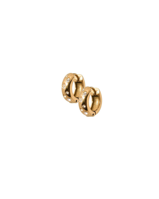 Huggie Earrings - Hunter Gold - LINNY CO WholesaleMetals