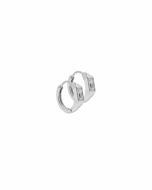 Huggie Earrings - Lottie Silver - LINNY CO WholesaleStuds
