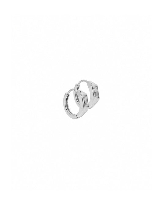 Huggie Earrings - Lottie Silver - LINNY CO WholesaleStuds