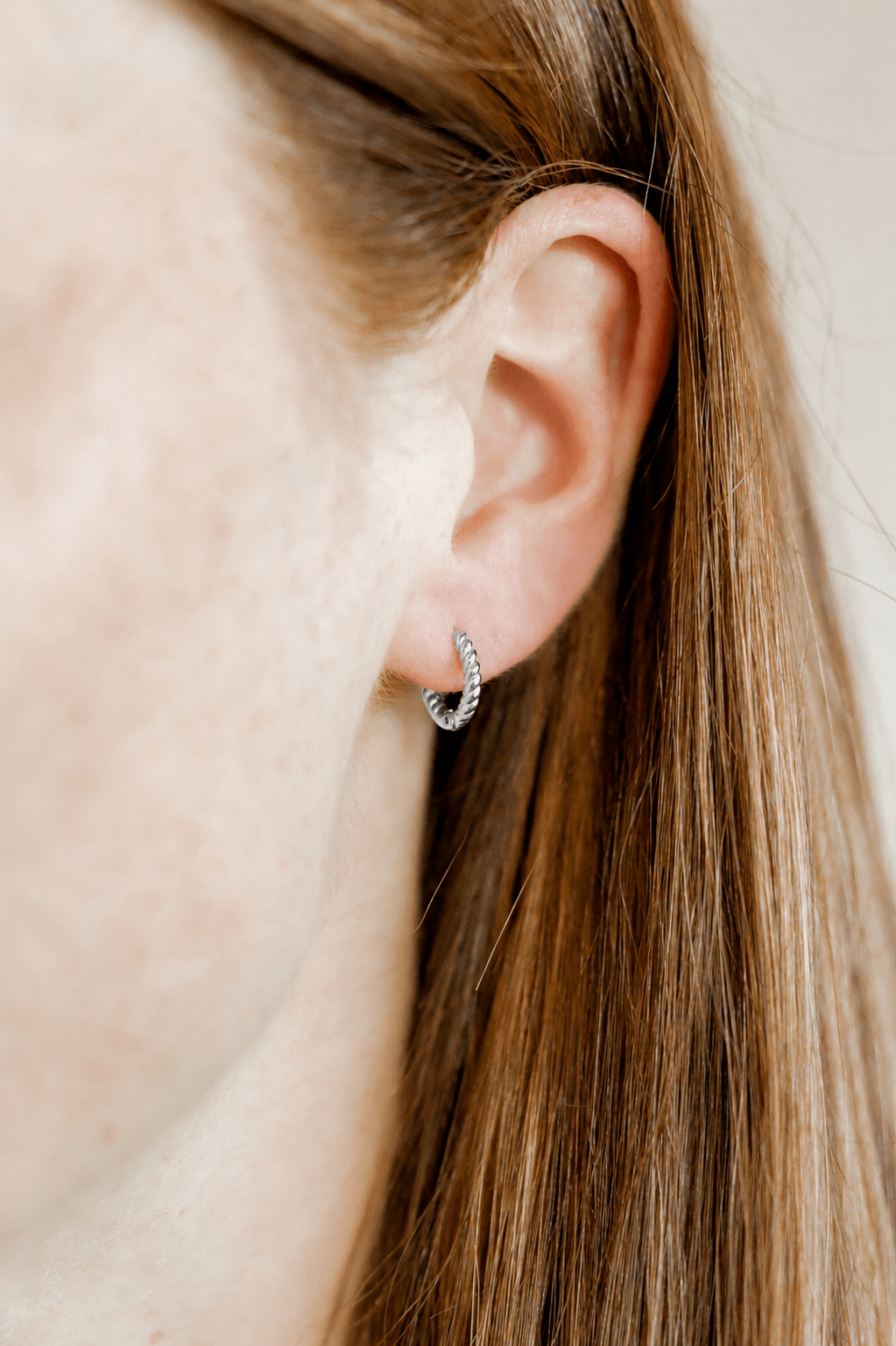 Huggie Earrings - Madeline Silver - LINNY CO WholesaleStuds