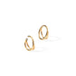 Huggie Earrings - Nylah Gold 10mm - LINNY CO WholesaleStuds