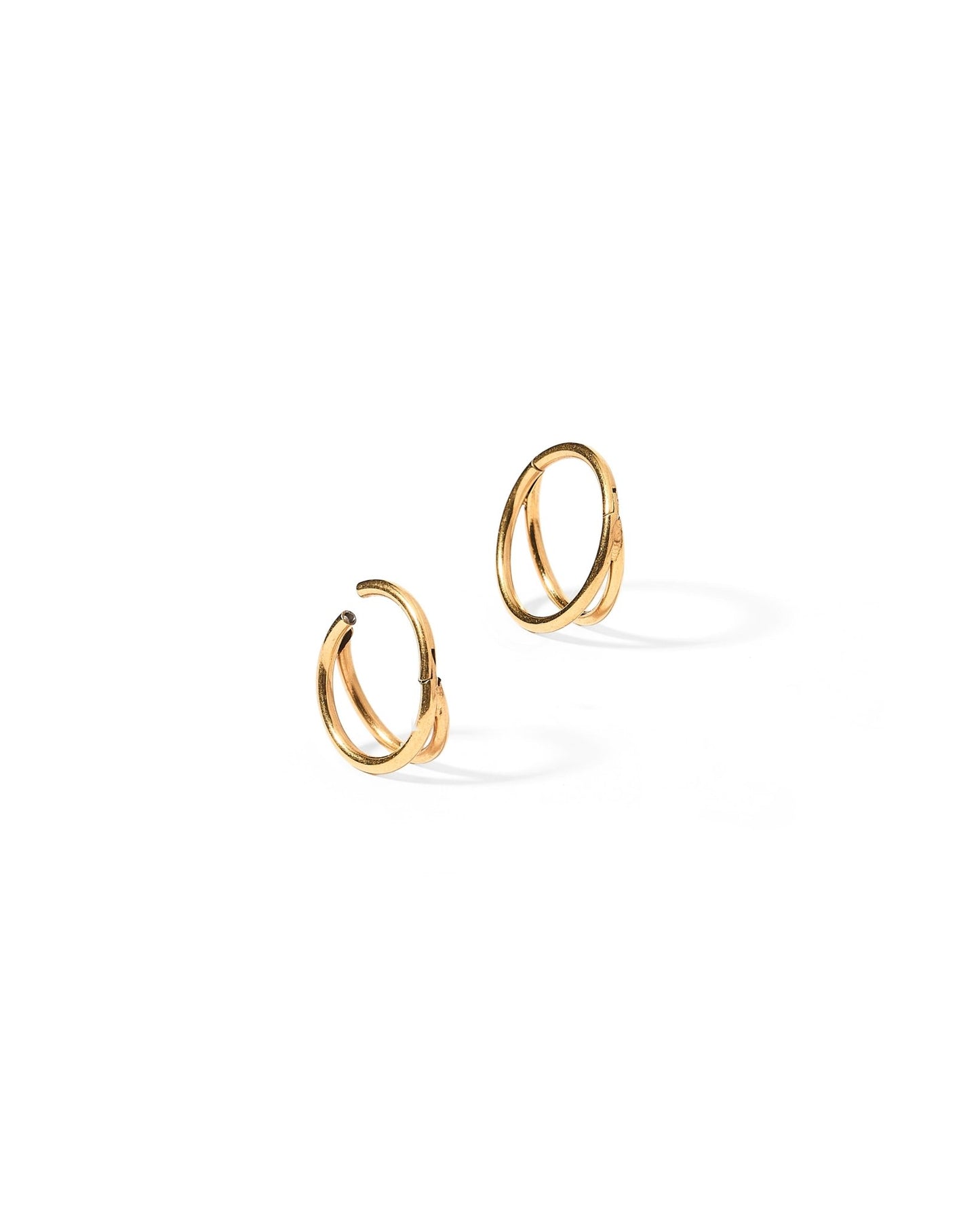 Huggie Earrings - Nylah Gold 10mm - LINNY CO WholesaleStuds