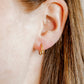Huggie Earrings - Nylah Gold 10mm - LINNY CO WholesaleStuds