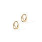 Huggie Earrings - Nylah Gold 10mm - LINNY CO WholesaleStuds