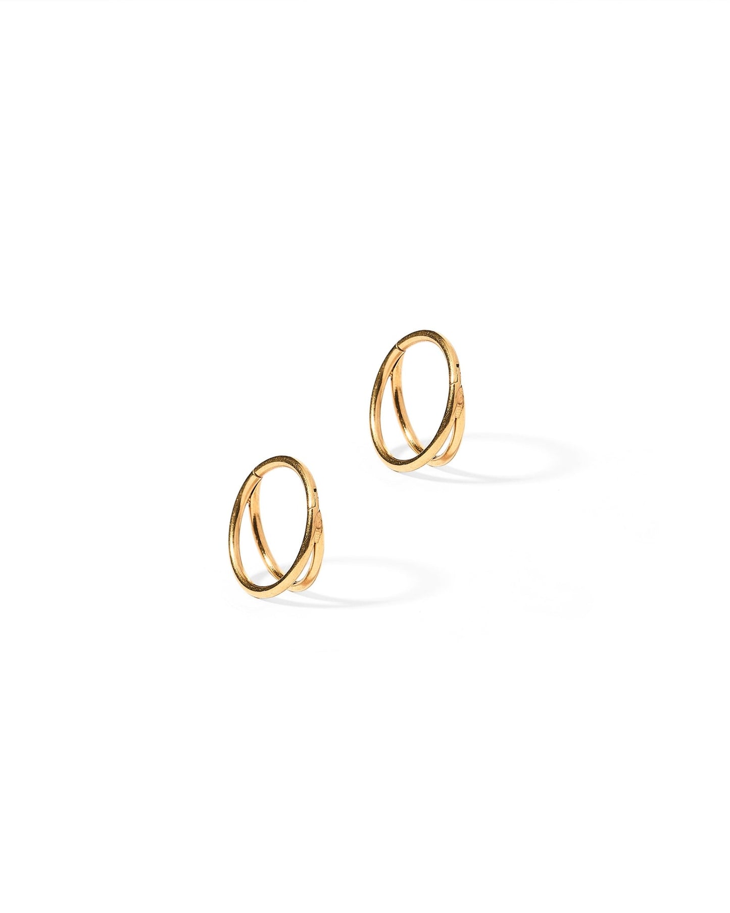Huggie Earrings - Nylah Gold 10mm - LINNY CO WholesaleStuds