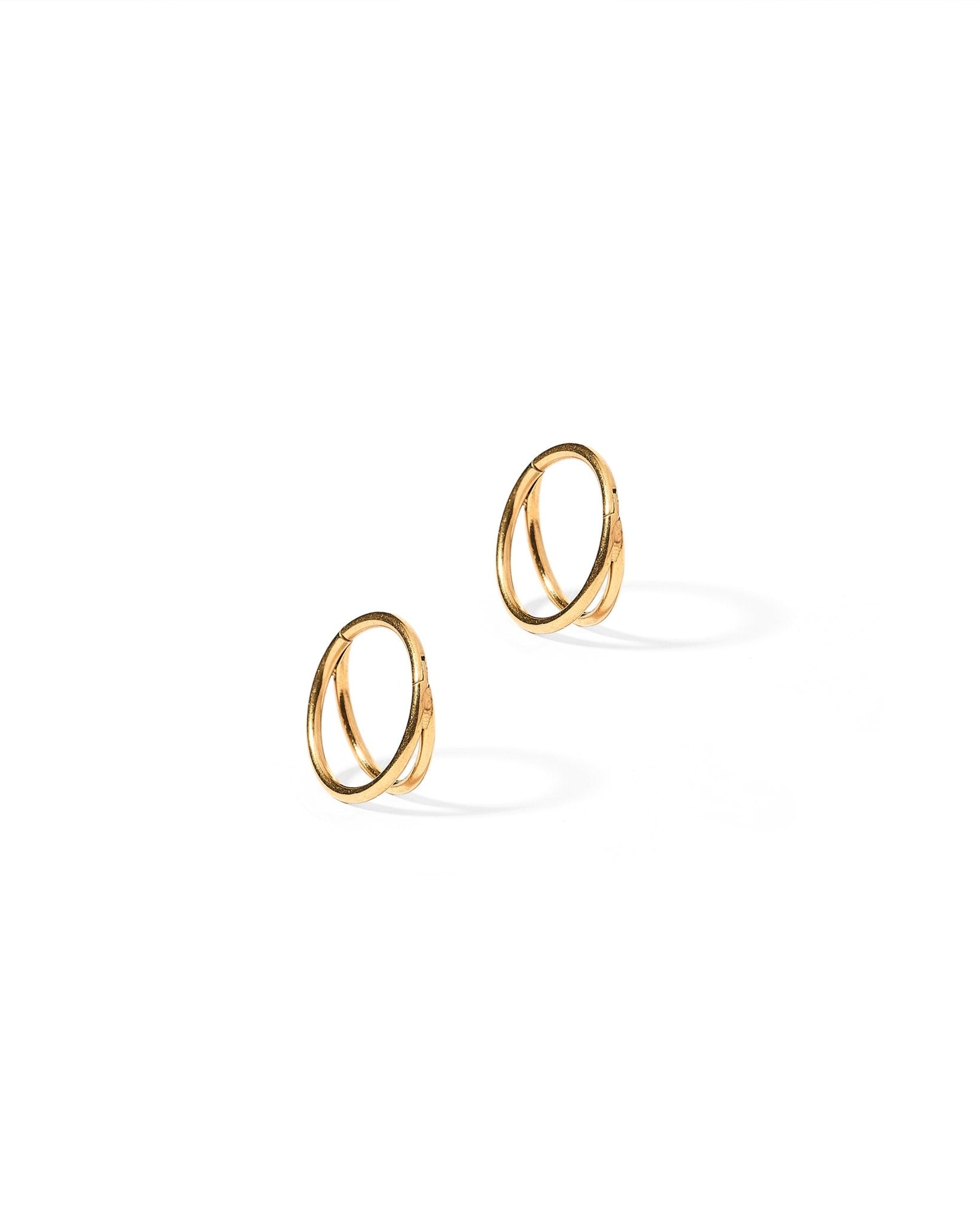 Huggie Earrings - Nylah Gold 10mm - LINNY CO WholesaleStuds