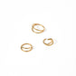 Huggie Earrings - Nylah Gold 12mm - LINNY CO WholesaleStuds