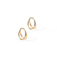 Huggie Earrings - Nylah Gold 12mm - LINNY CO WholesaleStuds