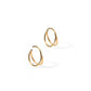 Huggie Earrings - Nylah Gold 12mm - LINNY CO WholesaleStuds