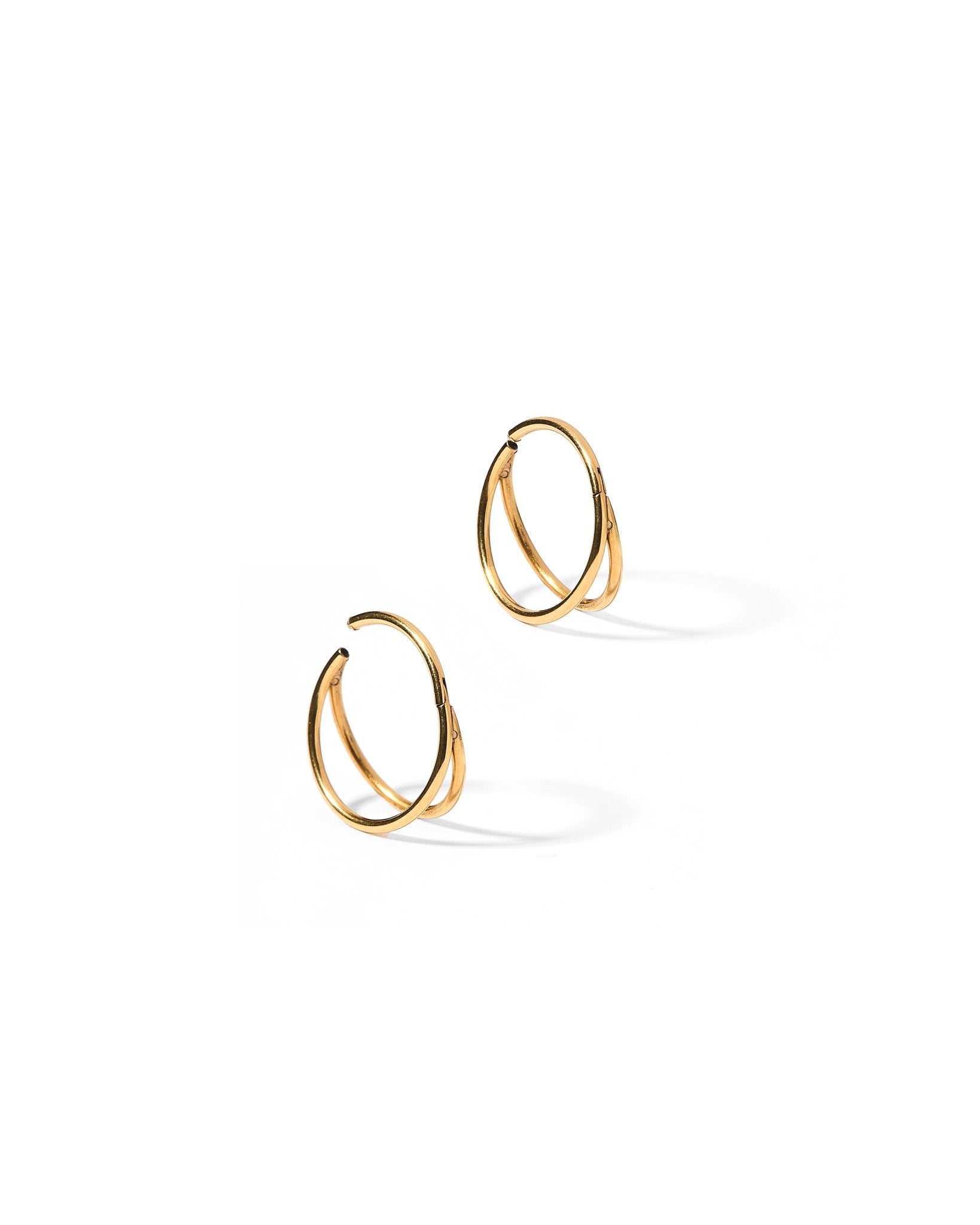 Huggie Earrings - Nylah Gold 12mm - LINNY CO WholesaleStuds