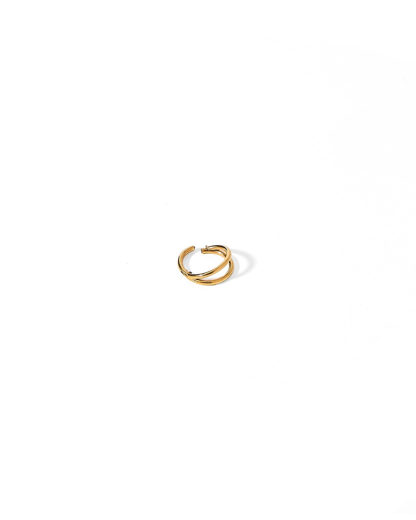 Huggie Earrings - Nylah Gold 8mm - LINNY CO WholesaleStuds