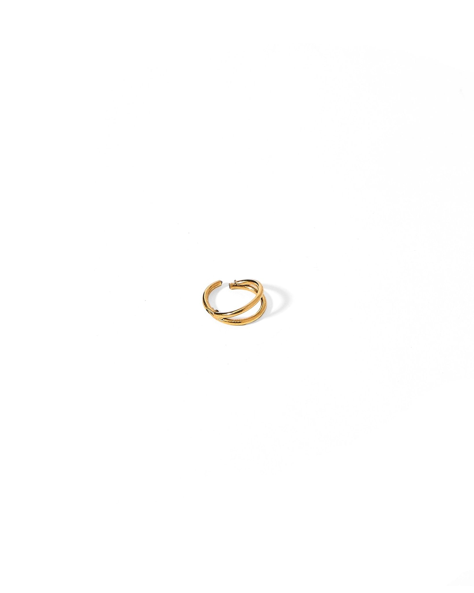 Huggie Earrings - Nylah Gold 8mm - LINNY CO WholesaleStuds