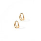 Huggie Earrings - Nylah Gold 8mm - LINNY CO WholesaleStuds