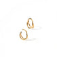 Huggie Earrings - Nylah Gold 8mm - LINNY CO WholesaleStuds