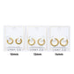 Huggie Earrings - Scarlett Hoop Gold 10mm - LINNY CO WholesaleMetals