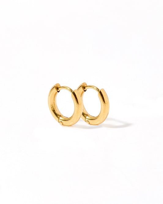 Huggie Earrings - Scarlett Hoop Gold 10mm - LINNY CO WholesaleMetals
