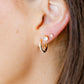 Huggie Earrings - Scarlett Hoop Gold 12mm CZ - LINNY CO WholesaleMetals