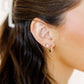 Huggie Earrings - Scarlett Hoop Gold 12mm CZ - LINNY CO WholesaleMetals