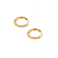 Huggie Earrings - Scarlett Hoop Gold 12mm CZ - LINNY CO WholesaleMetals