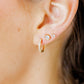 Huggie Earrings - Scarlett Hoop Gold 12mm CZ - LINNY CO WholesaleMetals