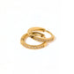 Huggie Earrings - Scarlett Hoop Gold 12mm CZ - LINNY CO WholesaleMetals