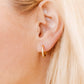 Huggie Earrings - Scarlett Hoop Gold 12mm CZ - LINNY CO WholesaleMetals
