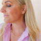 Huggie Earrings - Scarlett Hoop Gold 12mm CZ - LINNY CO WholesaleMetals