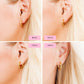 Huggie Earrings - Scarlett Hoop Gold 14mm - LINNY CO WholesaleMetals