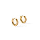 Huggie Earrings - Scarlett Hoop Gold 8mm CZ - LINNY CO WholesaleMetals