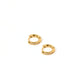 Huggie Earrings - Scarlett Hoop Gold 8mm CZ - LINNY CO WholesaleMetals