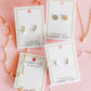 Huggie Earrings - Scarlett Hoop Gold 8mm Pearl - LINNY CO WholesaleStuds