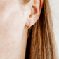 Huggie Earrings - Scarlett Hoop Gold 8mm Pearl - LINNY CO WholesaleStuds
