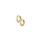 Huggie Earrings - Scarlett Hoop Gold 8mm Pearl - LINNY CO WholesaleStuds