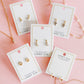 Huggie Earrings - Scarlett Hoop Gold 8mm Pearl - LINNY CO WholesaleStuds