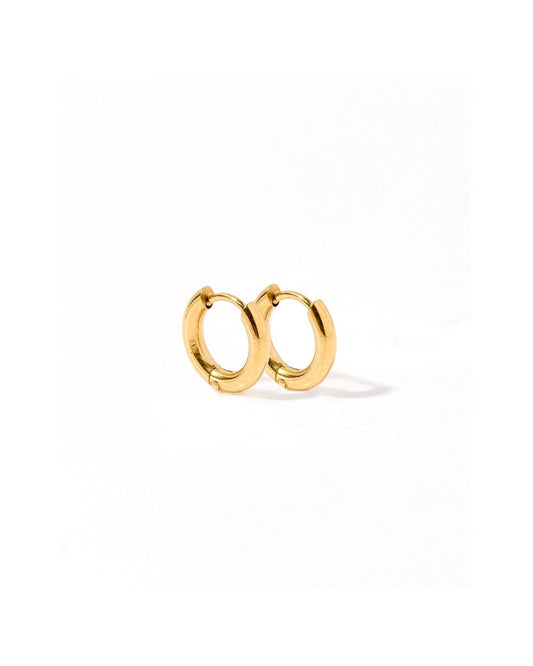 Huggie Earrings - Scarlett Hoop Gold 8mm - LINNY CO WholesaleMetals