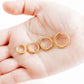 Huggie Earrings - Scarlett Hoop Gold 8mm - LINNY CO WholesaleMetals