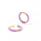 Huggie Earrings - Scarlett Hoop Purple 12mm - LINNY CO WholesaleMetals