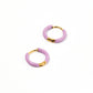 Huggie Earrings - Scarlett Hoop Purple 12mm - LINNY CO WholesaleMetals