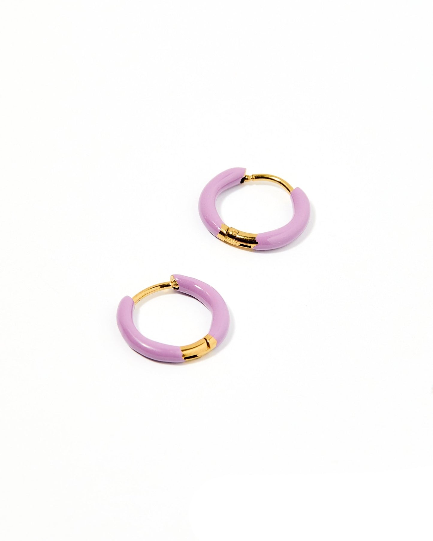 Huggie Earrings - Scarlett Hoop Purple 12mm - LINNY CO WholesaleMetals